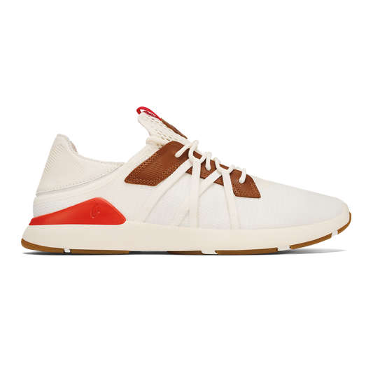 Mio Lī Men's Athletic Shoes - Bright White / Red Lava | Men OluKai sale
