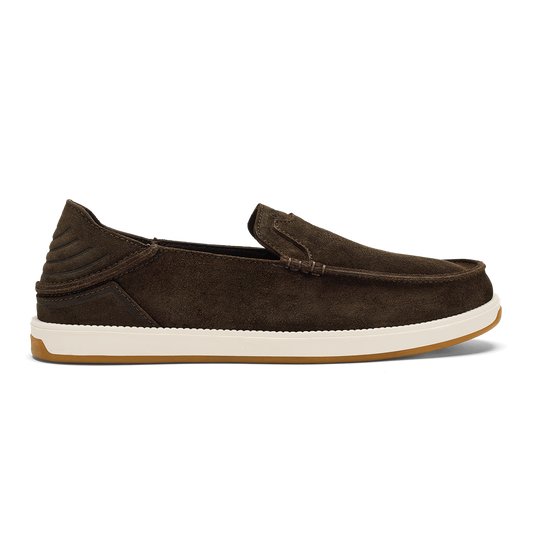 Kākaha Nia Men‘s Suede Slip-On Shoes - Dark Wood | Men OluKai sale