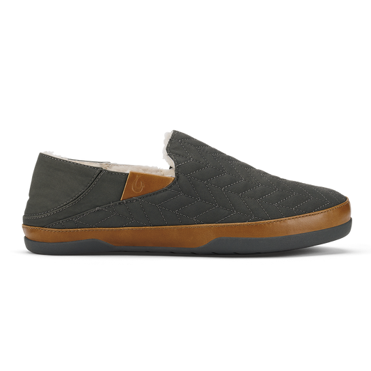 Hanohano Men’s Waxed Canvas Slippers - Dark Shadow | Men OluKai sale