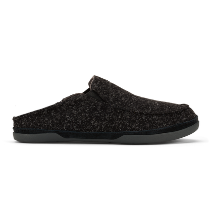 Moloā Hulu Men’s Wool Slippers - Black | Men OluKai discount