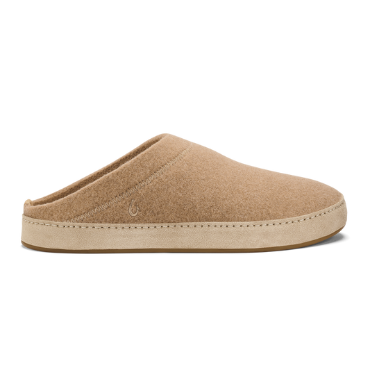 Hāmani Hulu Men’s Wool Mule Slippers - Oatmeal | Men OluKai sale