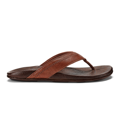 Hiapo - Rum / Dark Wood Men’s Leather Beach Sandals | Men OluKai for sale