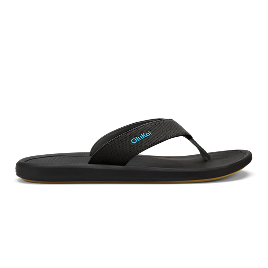 Ki‘i Men’s Water Ready Beach Sandals - Lava Rock / Bold Blue | Men OluKai discount