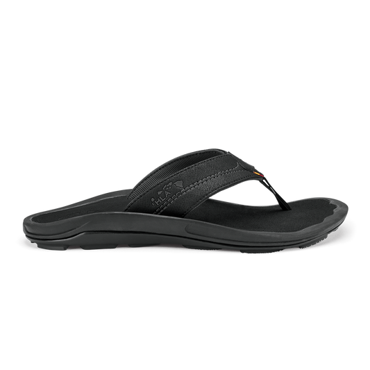 Kīpī Men’s Comfortable Beach Sandals - Black | Men OluKai outlet