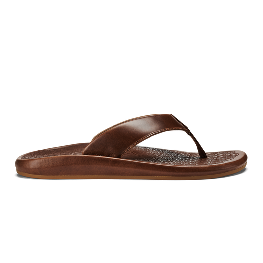 ‘Ilikai Men‘s Leather Sandals - Toffee | Men OluKai online