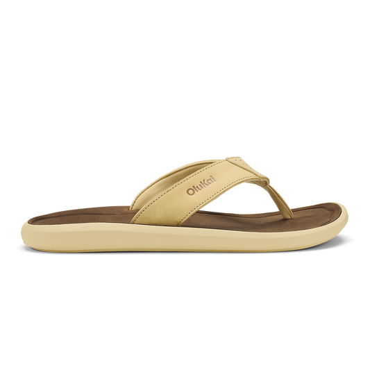 Pili Men’s Waterproof Leather Sandals - Toasted Coconut / Tan | Men OluKai cheap