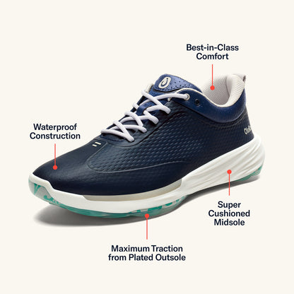 Mākena Men’s Waterproof Golf Shoes - Mood Indigo | Men OluKai online