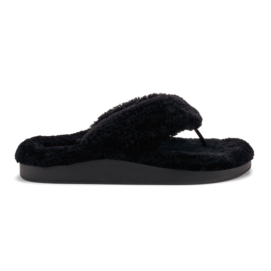 Kīpe'a Heu Women‘s Flip Flop Slippers - Black | Women OluKai sale