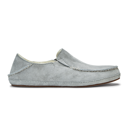 Nohea Women's Leather Slippers - Pale Grey | Women OluKai for sale