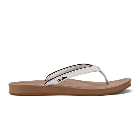 ‘Uiki Women’s Everyday Beach Sandals - White Sand / Almond | Women OluKai outlet
