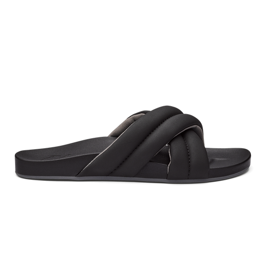 Hila Women’s Beach Slide Sandals - Black | Women OluKai outlet