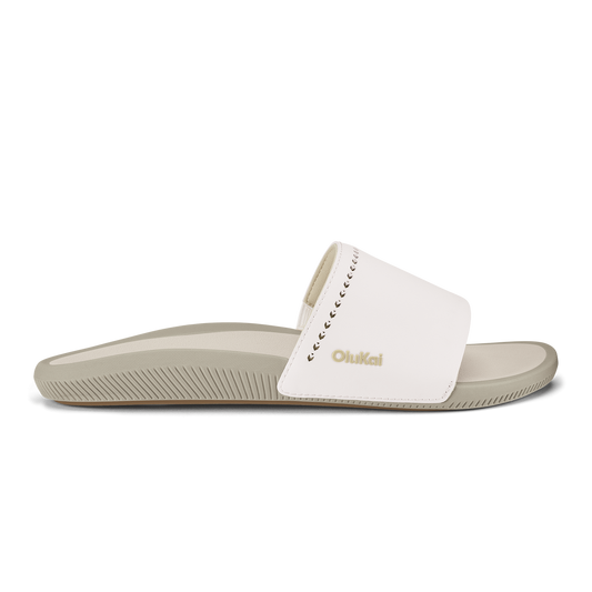 Ulele Slide - Bright White / Tapa | Women OluKai near me